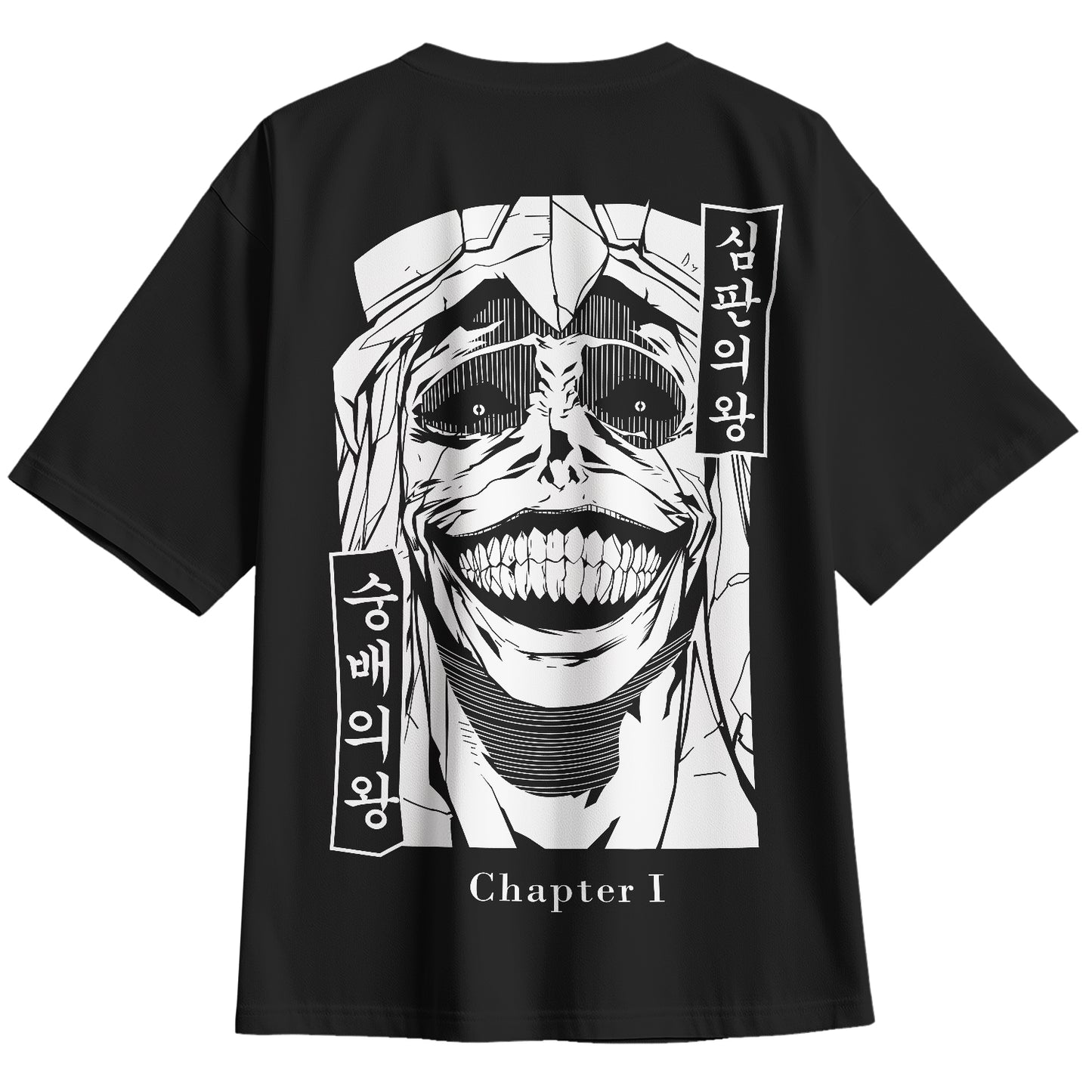 Playera Oversize Solo Leveling Anime White
