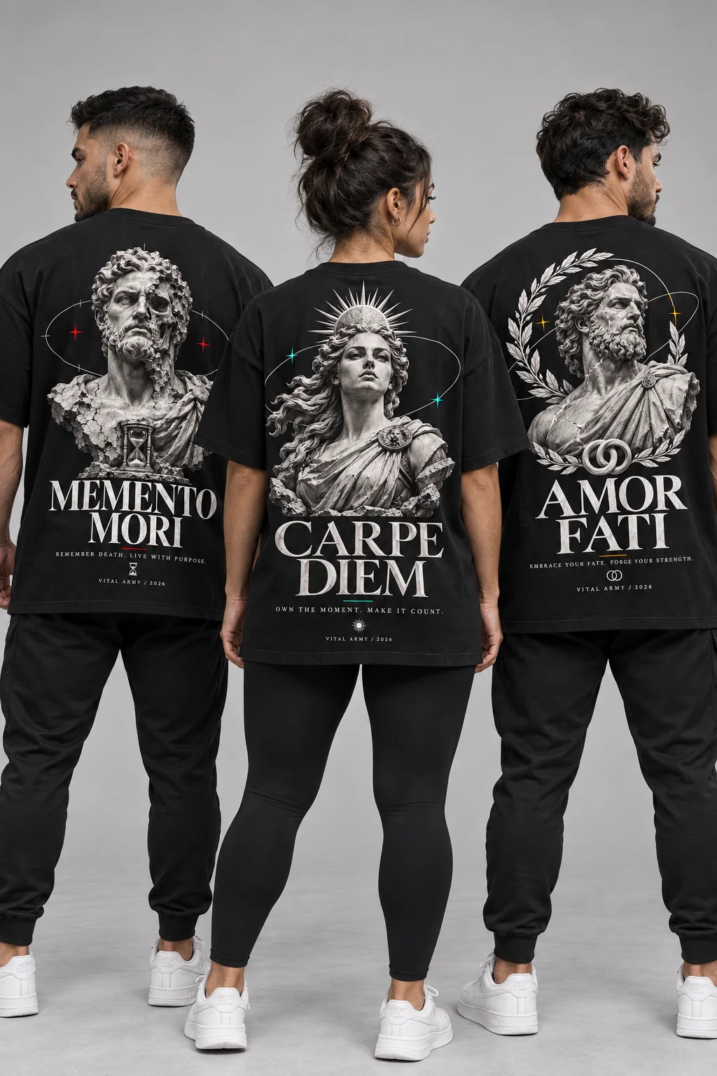 Playera Oversize Carpe Diem Estoicos 2026 Limitada — fotografía 4