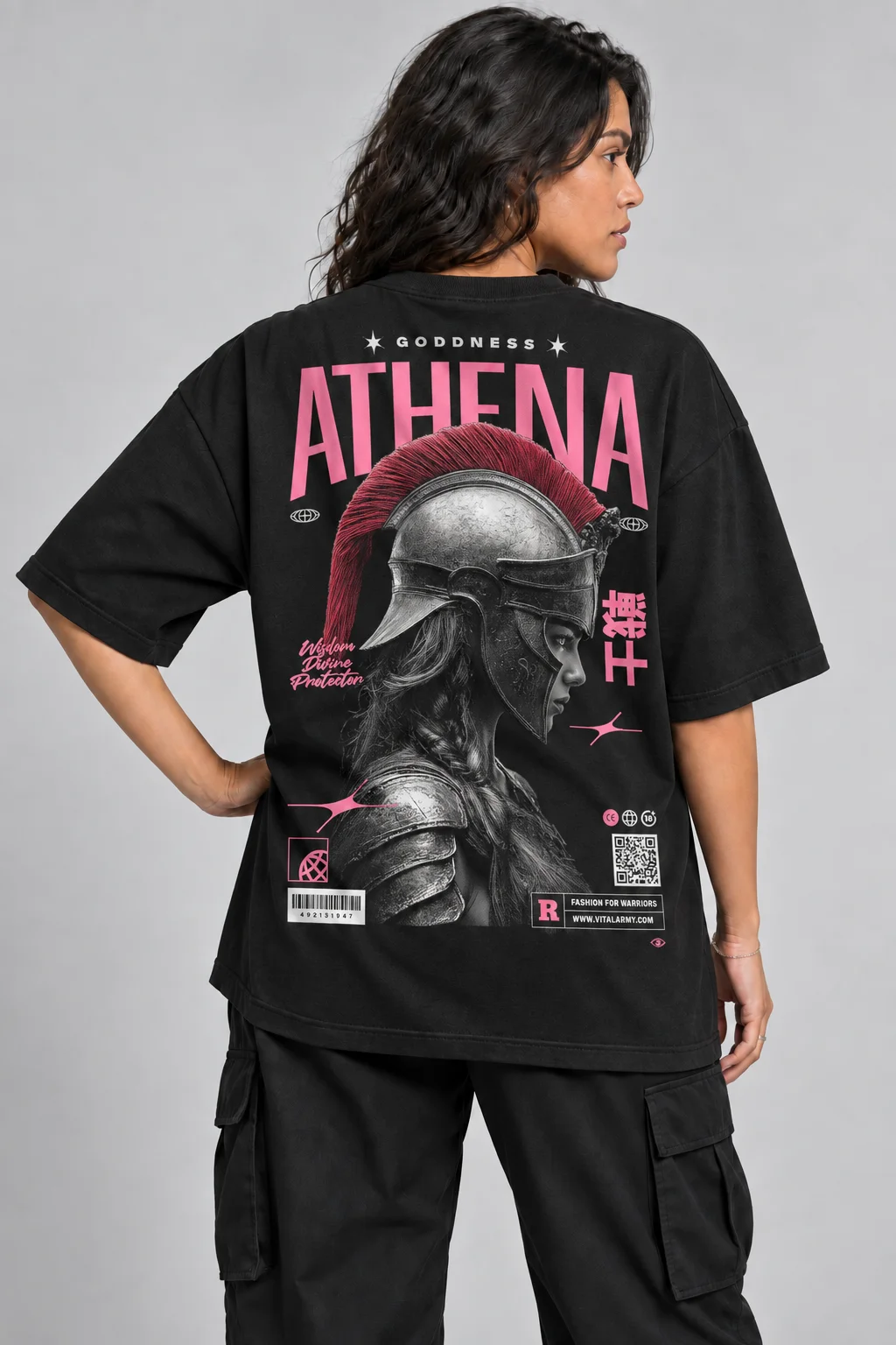 Playera Oversize Athena Godness — fotografía 1