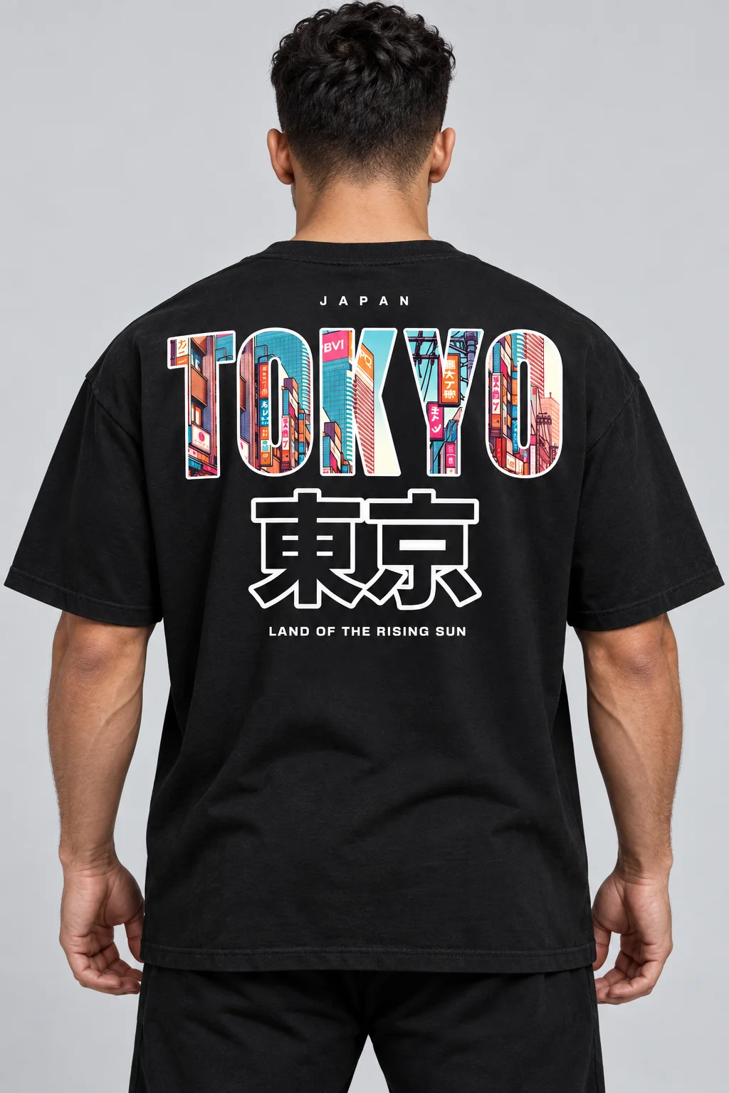 Playera Oversize Tokyo Japan — fotografía 3
