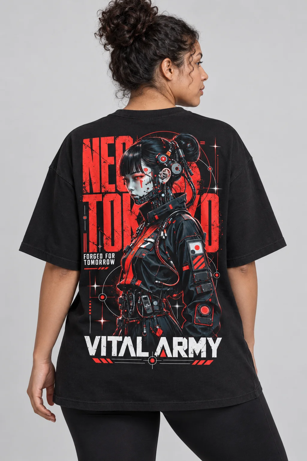 Playera Oversize Neo Tokyo — fotografía 1