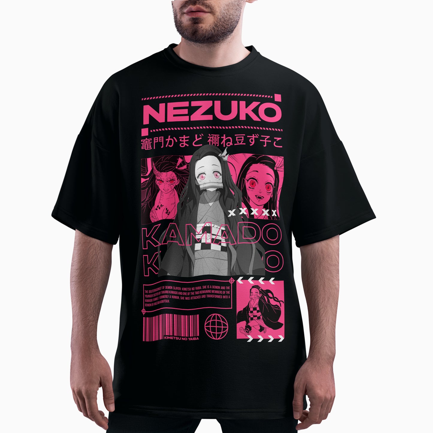 Playera oversize Demon Slayer Nezuko