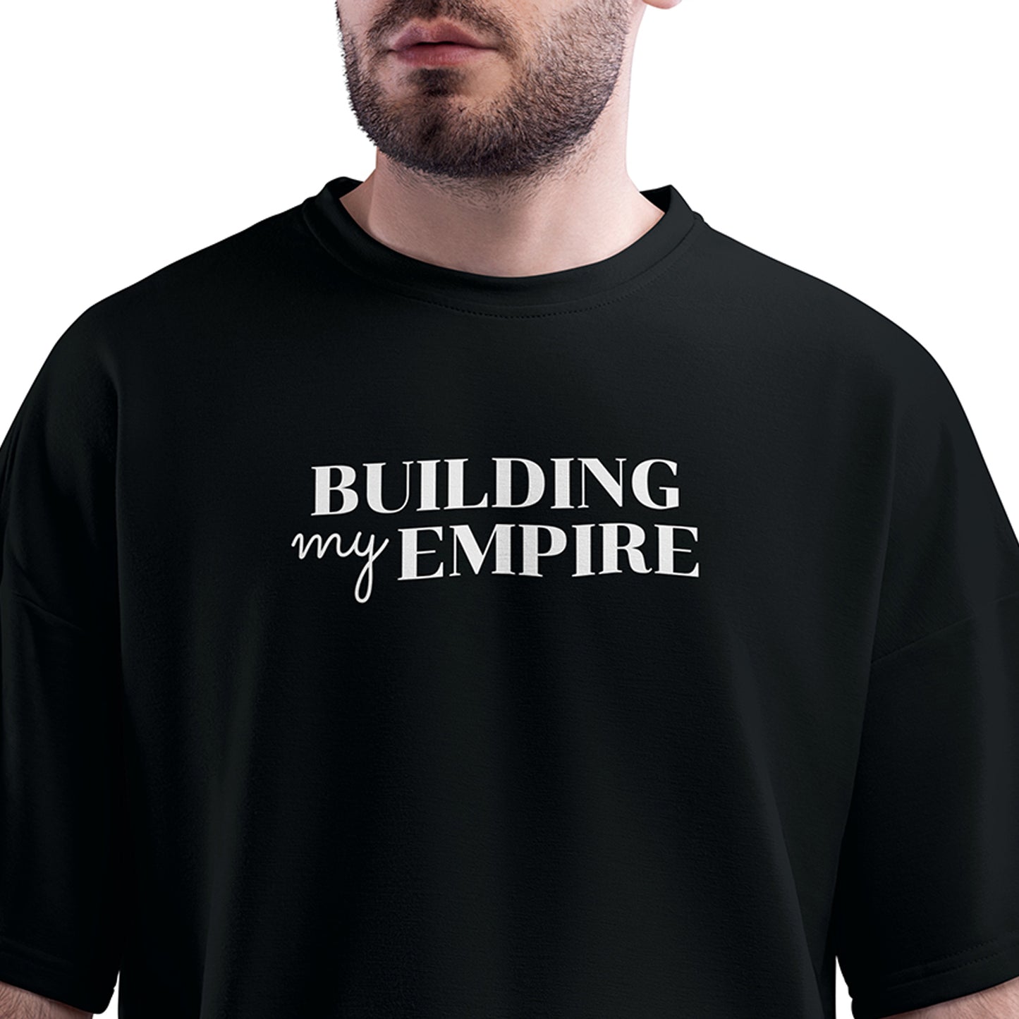 Playera oversize building my empire