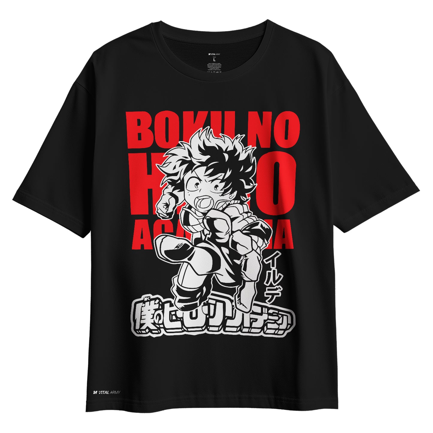 Playera oversize Boku No Hero Academia