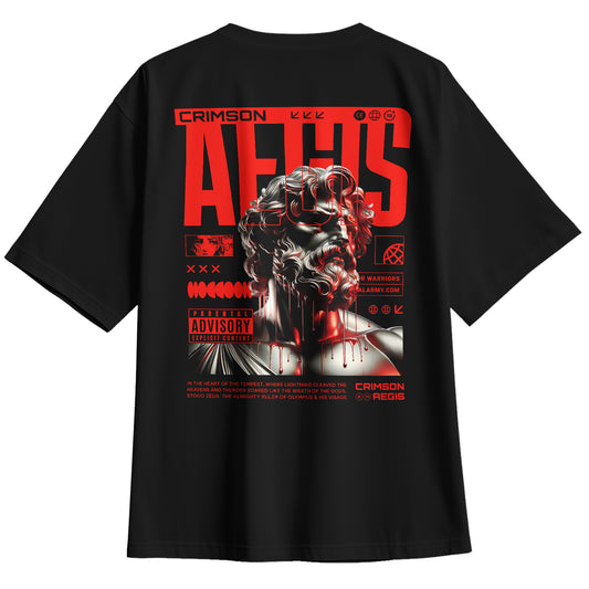Playera Oversize Crimson Aegis