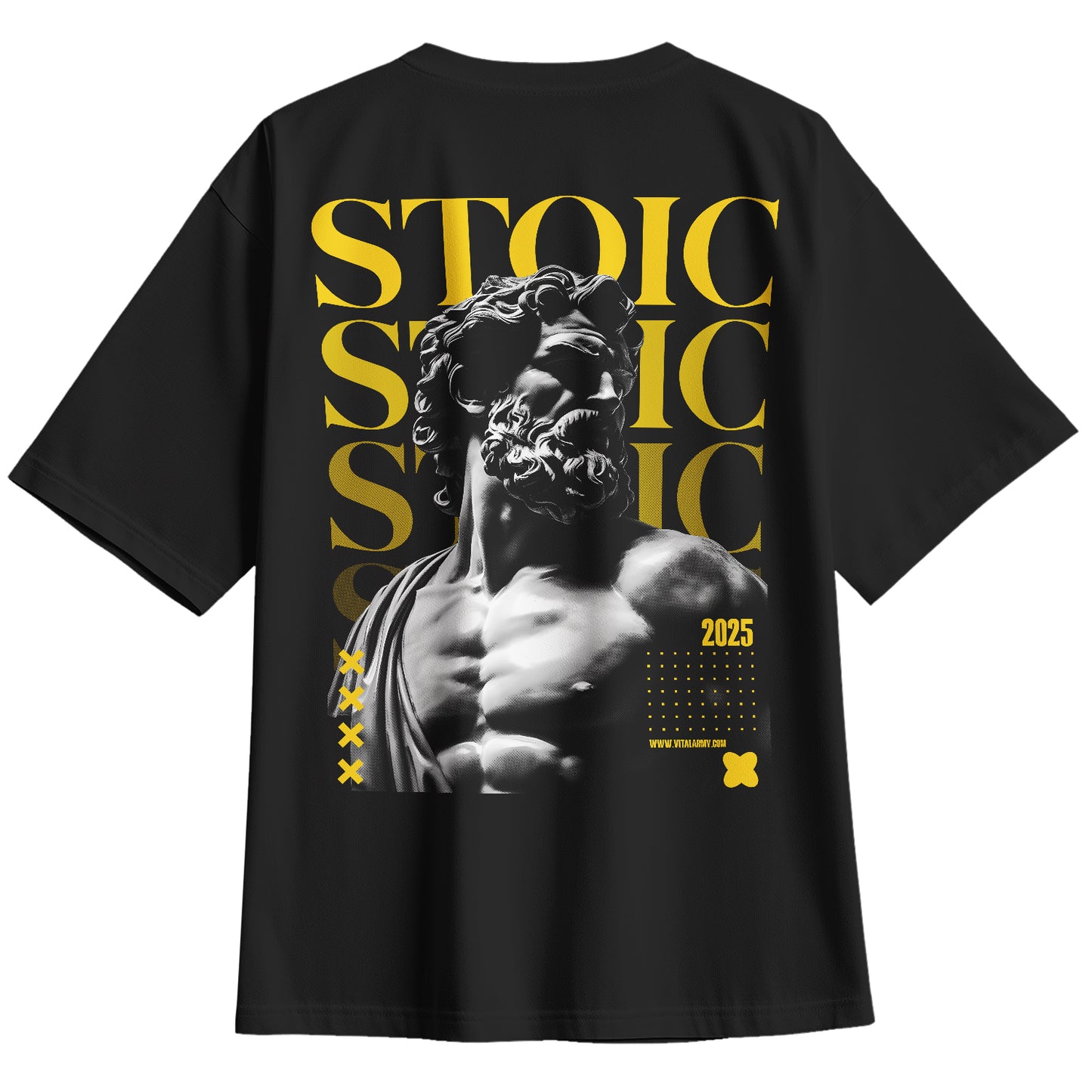 Playera Oversize Stoic 2025 Poder y Disciplina