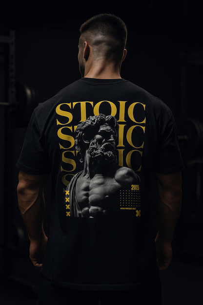 Playera Oversize Stoic 2025 Poder y Disciplina