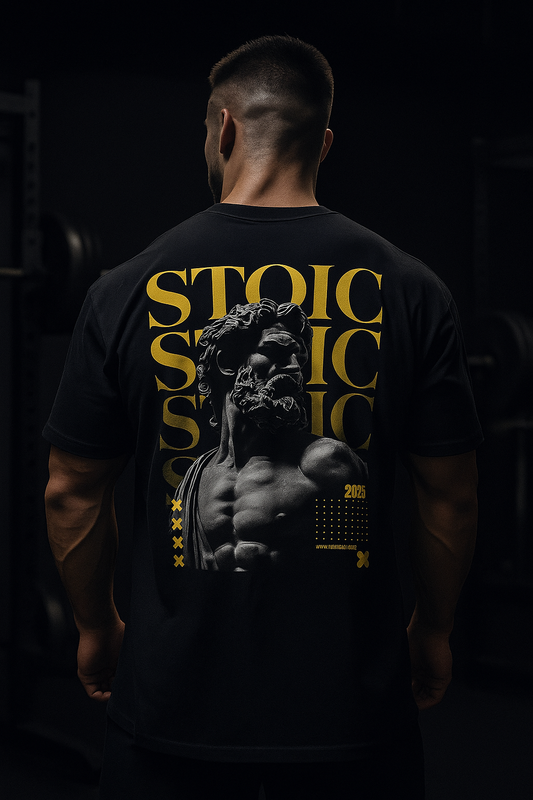 Playera Oversize Stoic 2025 Poder y Disciplina