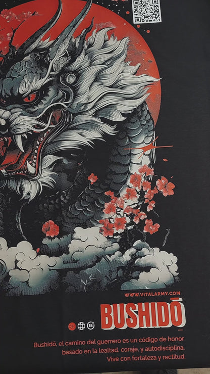 Playera Oversize Japón Bushido